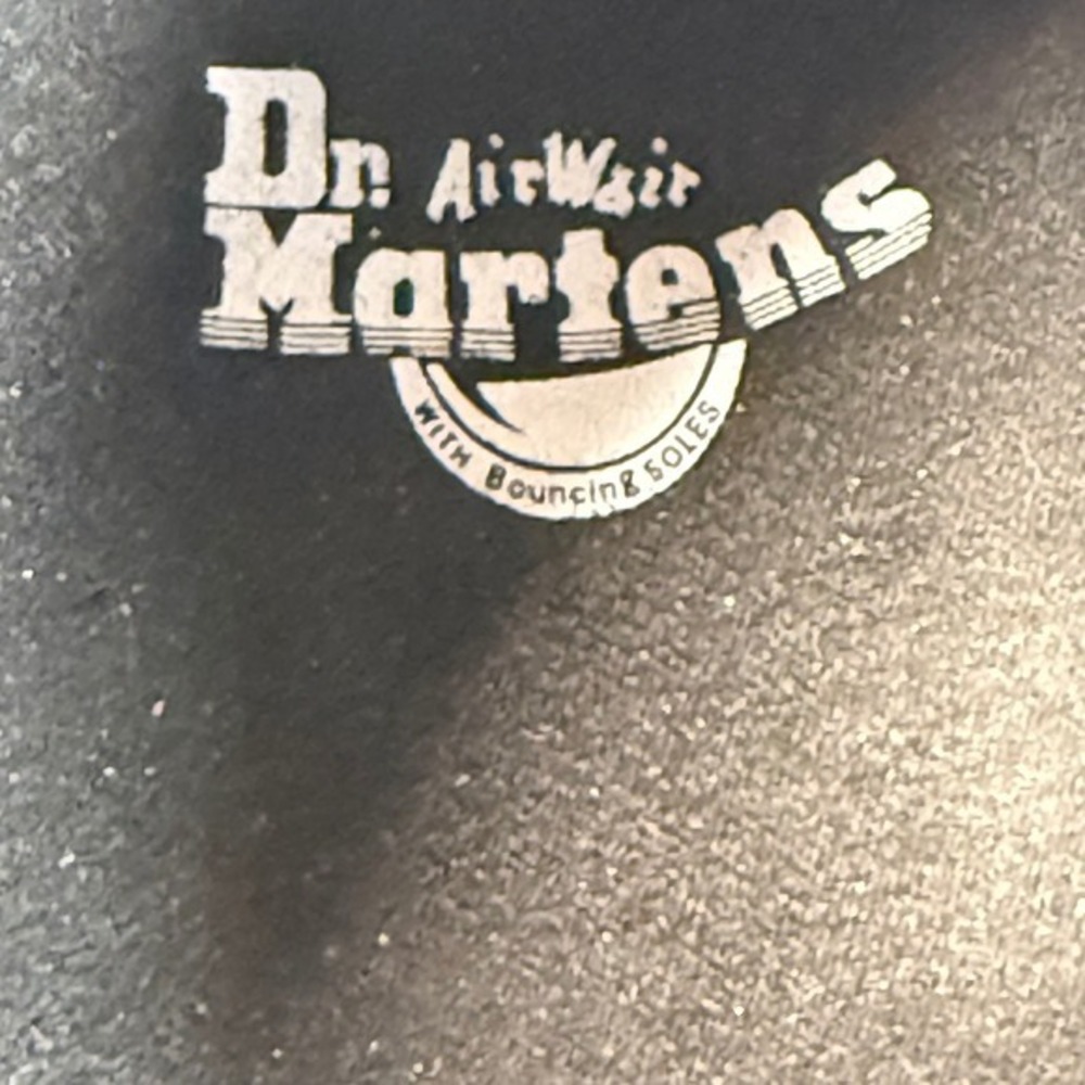 Dr. Martens Maelly Black Leather Herringbone Boots Dark‎ Academia Grunge Size 6 - Picture 12 of 15
